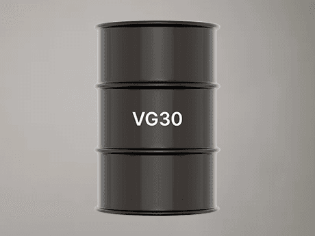 Newly paved road surface with VG30 bitumen