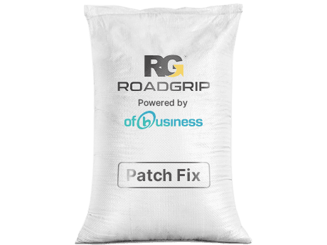 Road worker quickly patching a pothole with ROADGRIP PatchFix